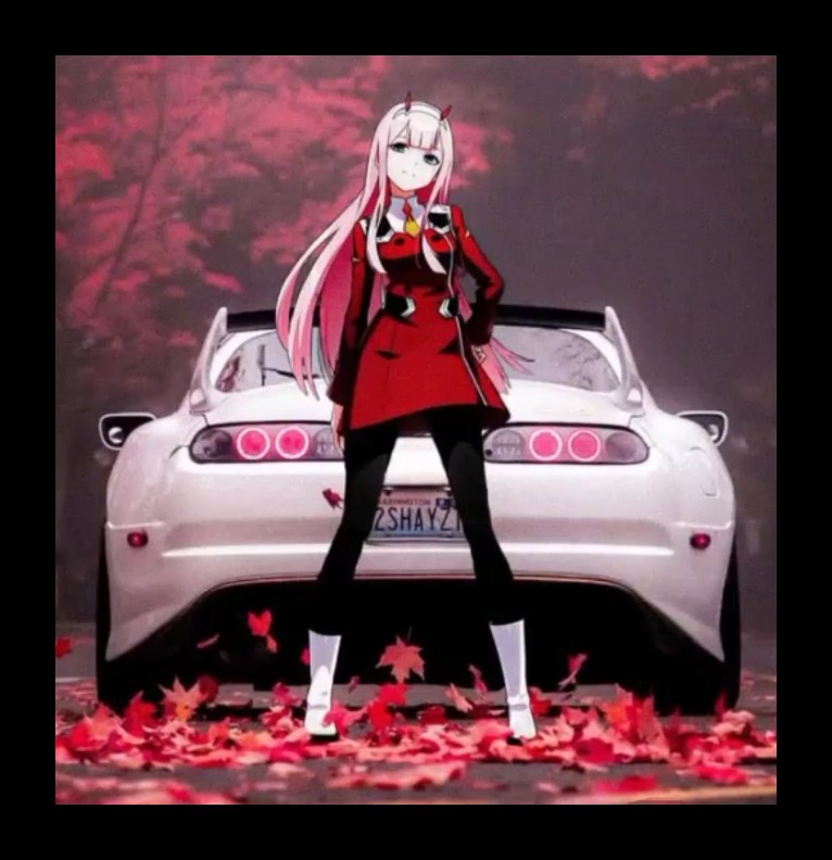 red anime cars