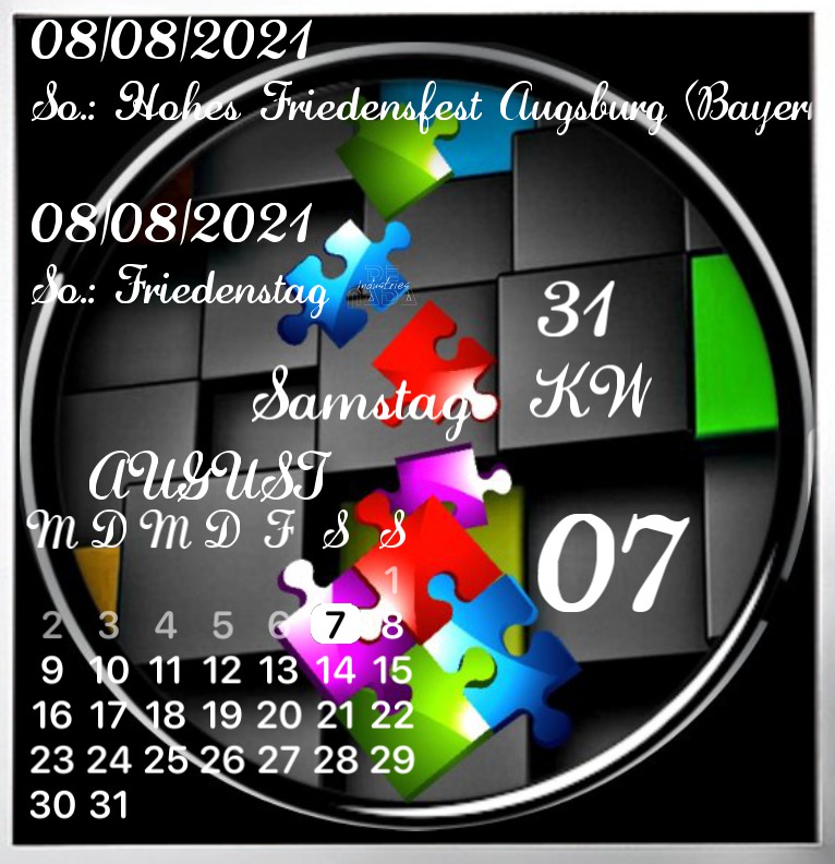Kalender Farben Puzzle 