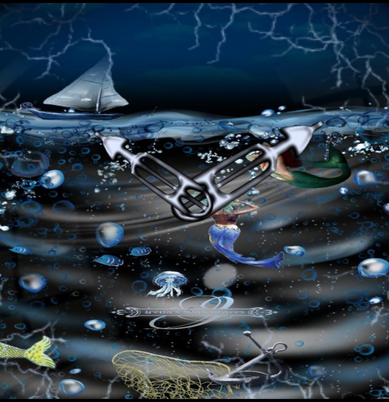 Clock Mermaid World 