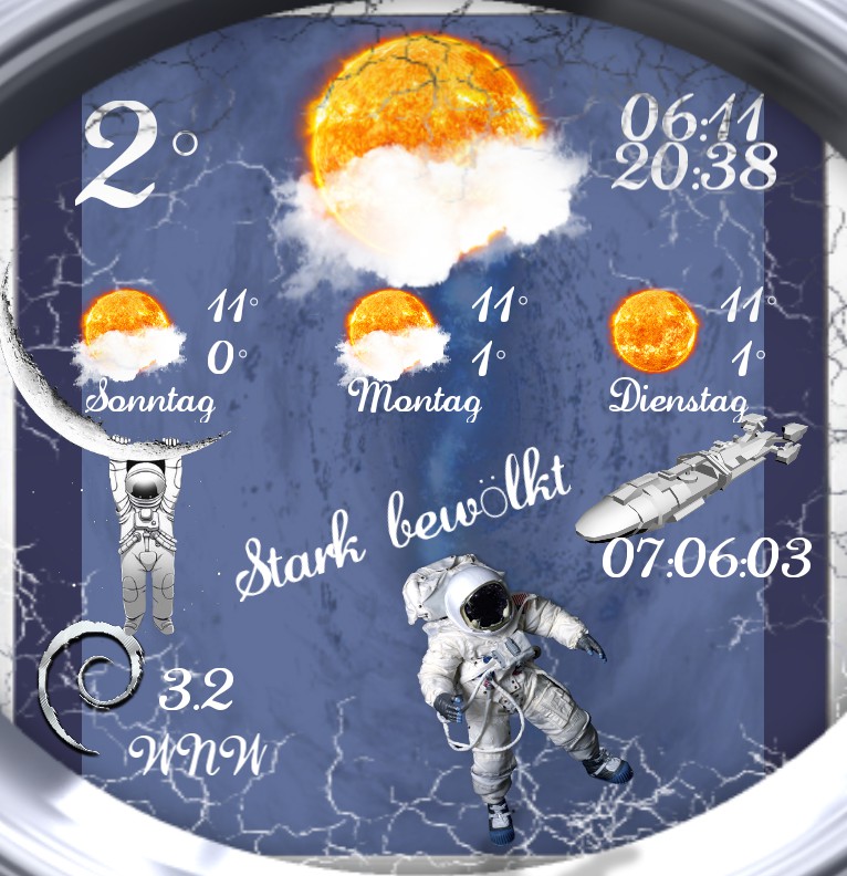 Widget Wetter Astronaut 