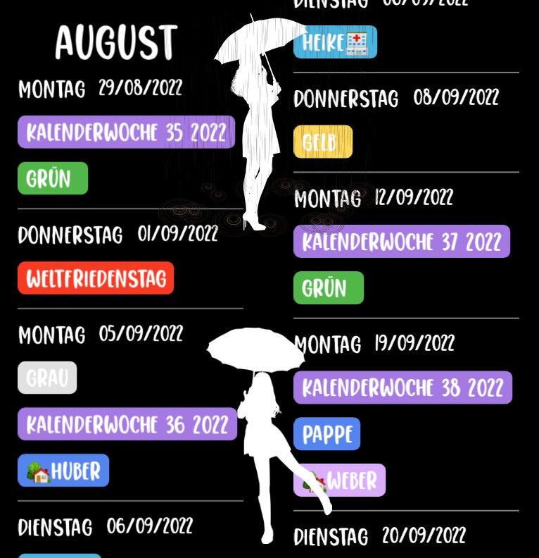  Termine Weatherwoman 