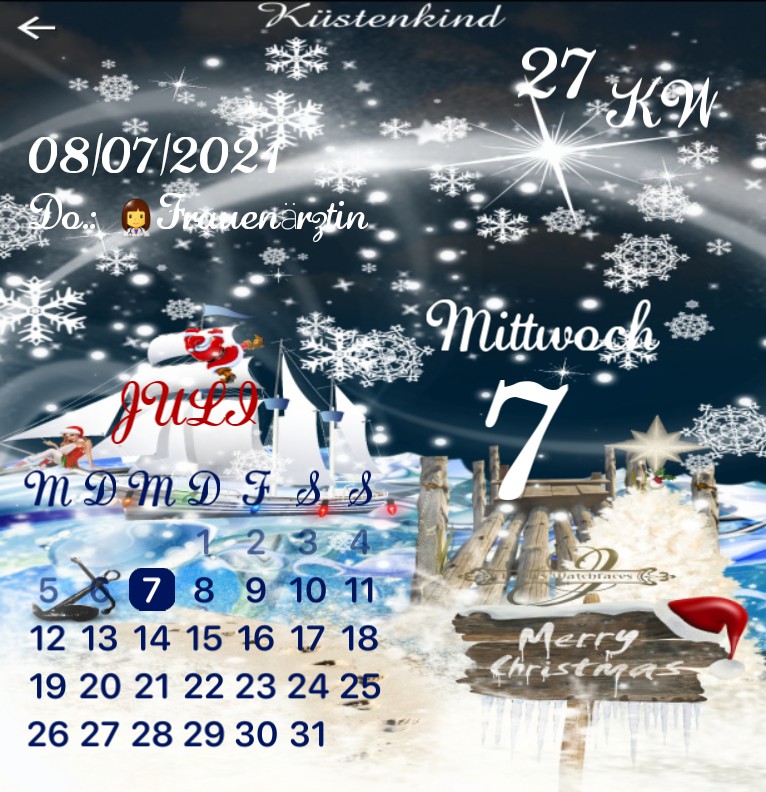 Kalender Kuestenkind 20 Weihnachten Nacht