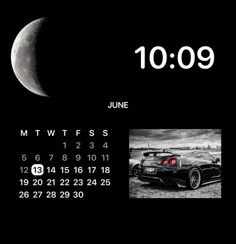 Moon, clock, GTR