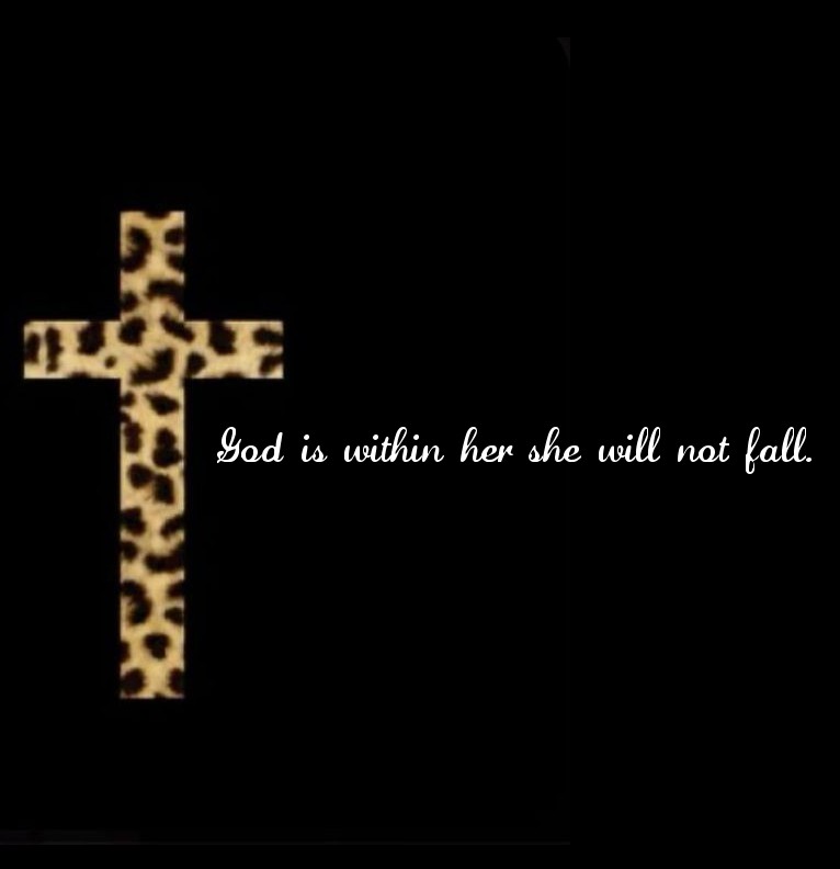 cheetah printed Christian girl widjet