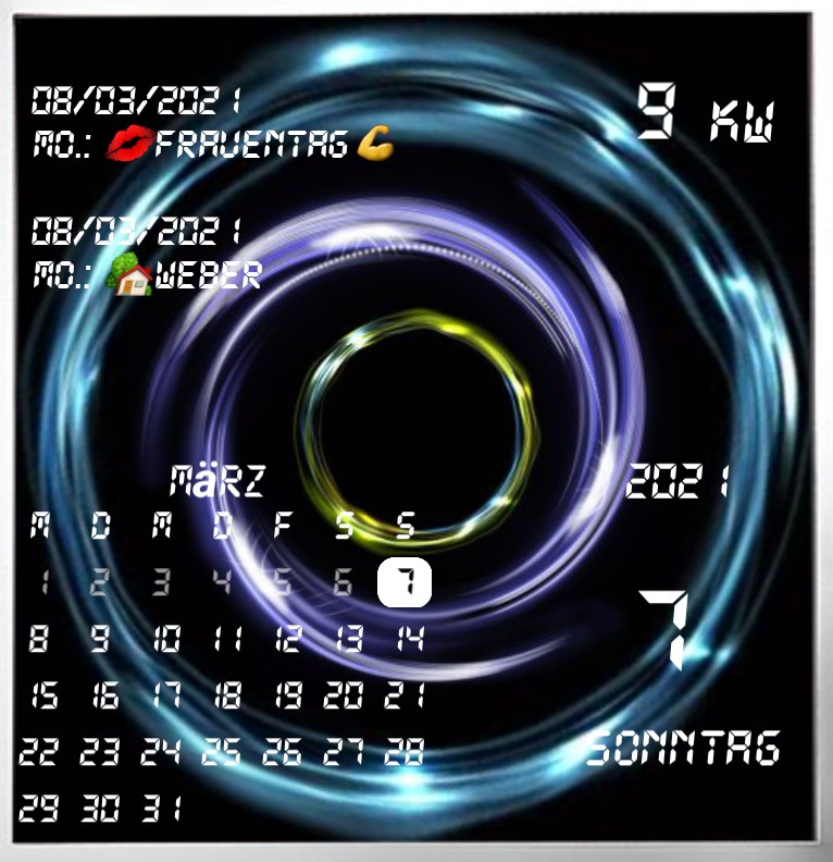 Kalender gross Serie Design 1462
