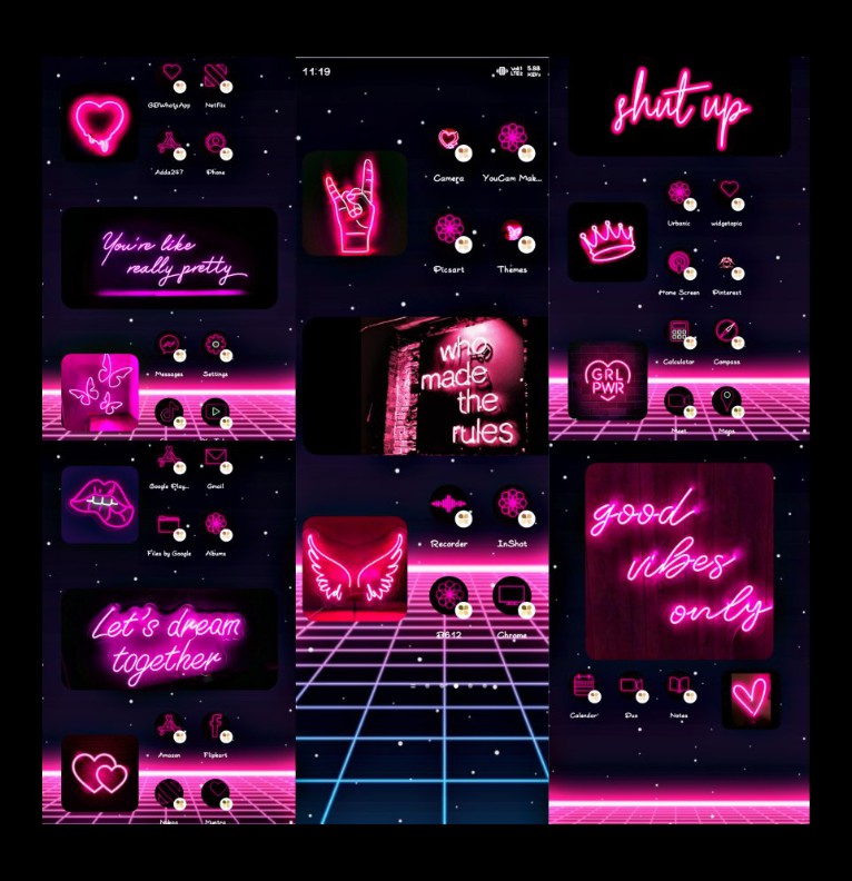 pink neon