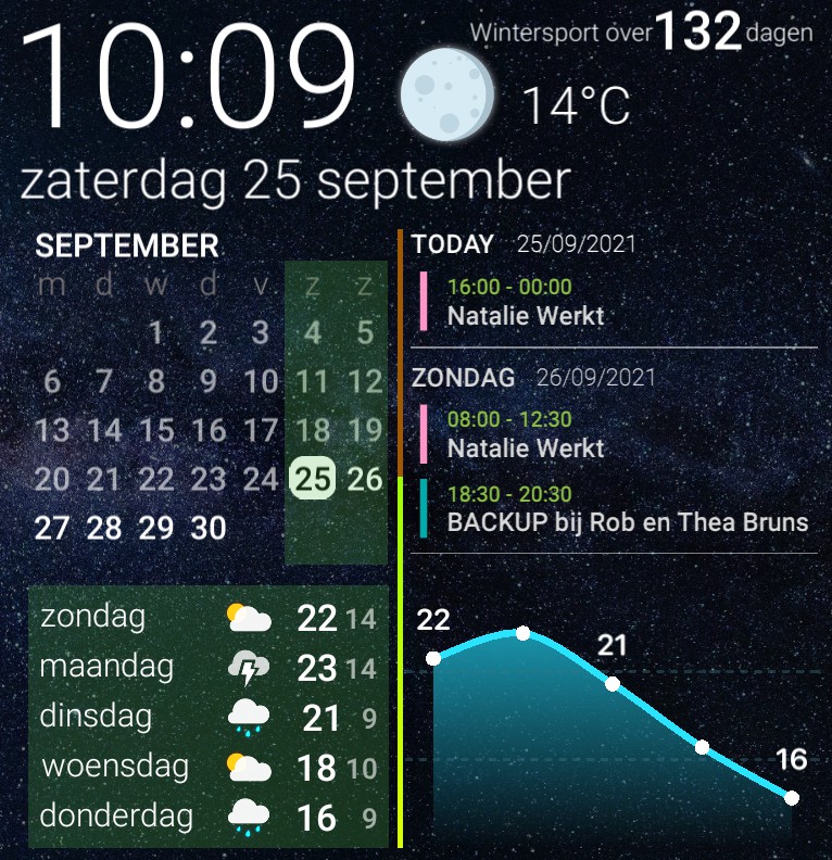 Stars - Calendar Agenda Weather Copy