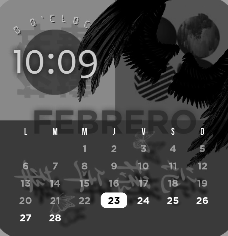 calendario & reloj /// bts