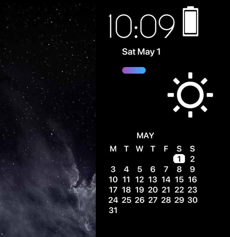 galaxy style wiget by cadburyschick