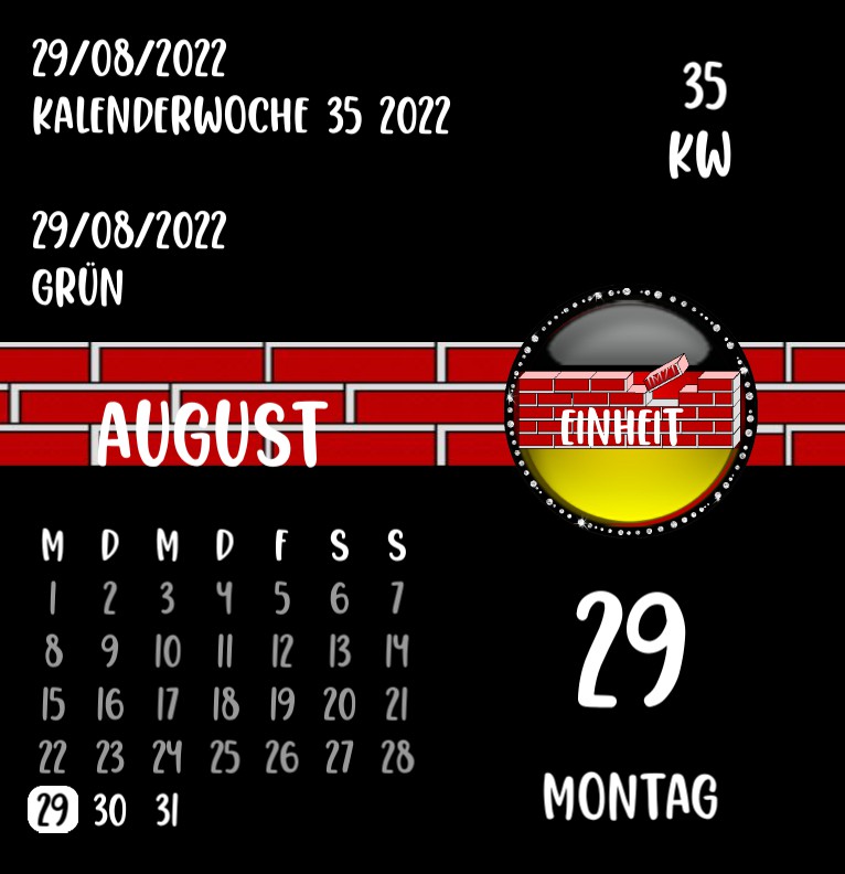 Kalender Deutschland 2 Einheit 