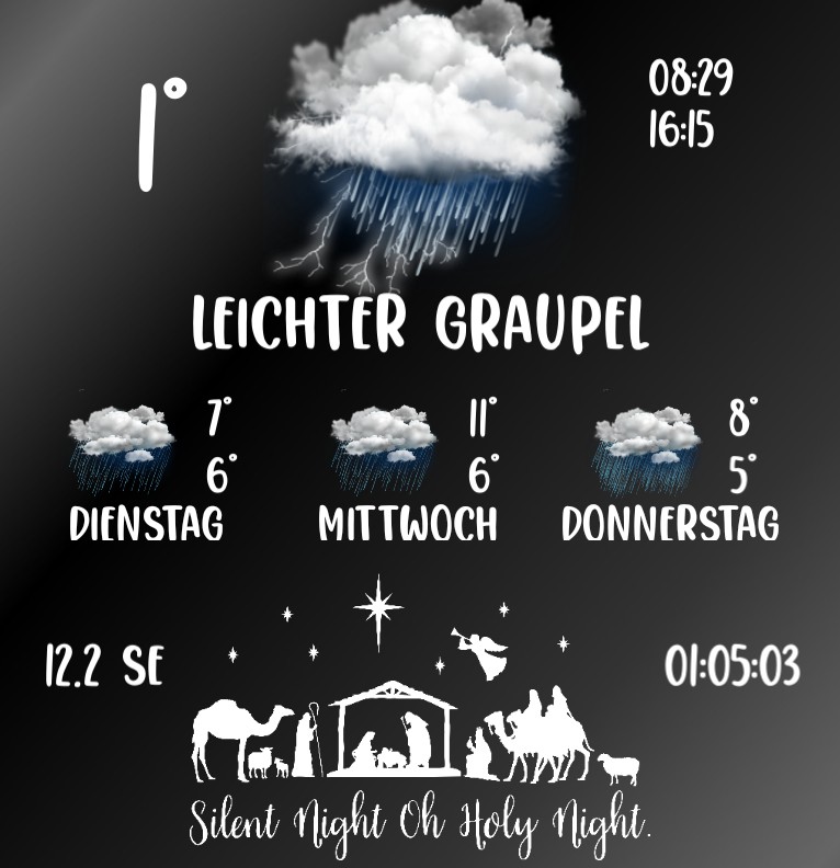 Widget Wetter Silent Night 