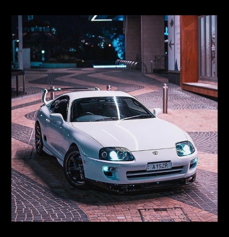 white car