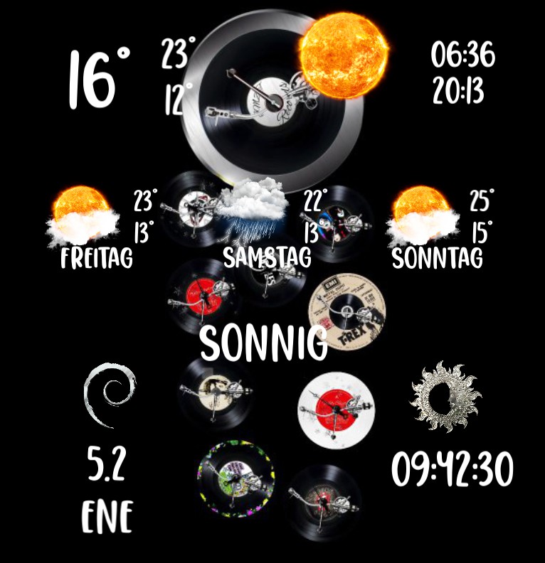 Wetter Plattenspieler 