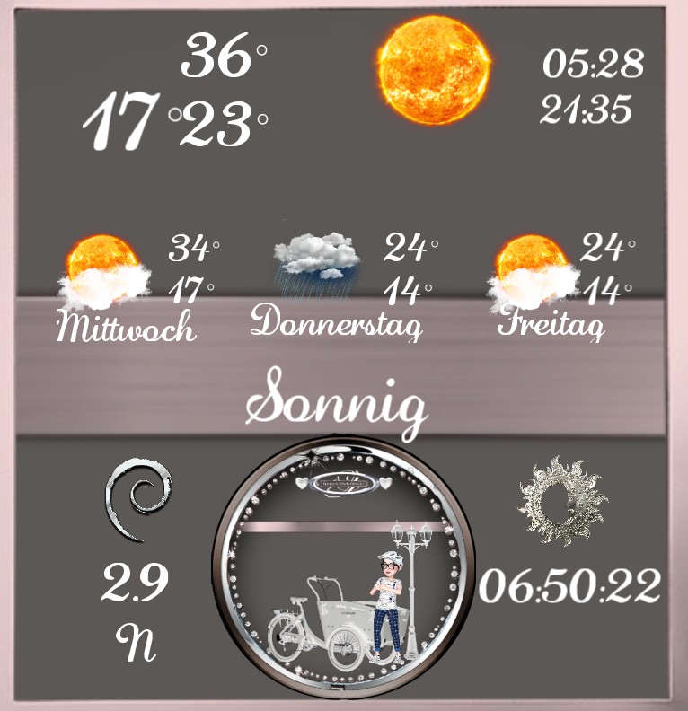 Wetter Lastenebike beleuchtet 