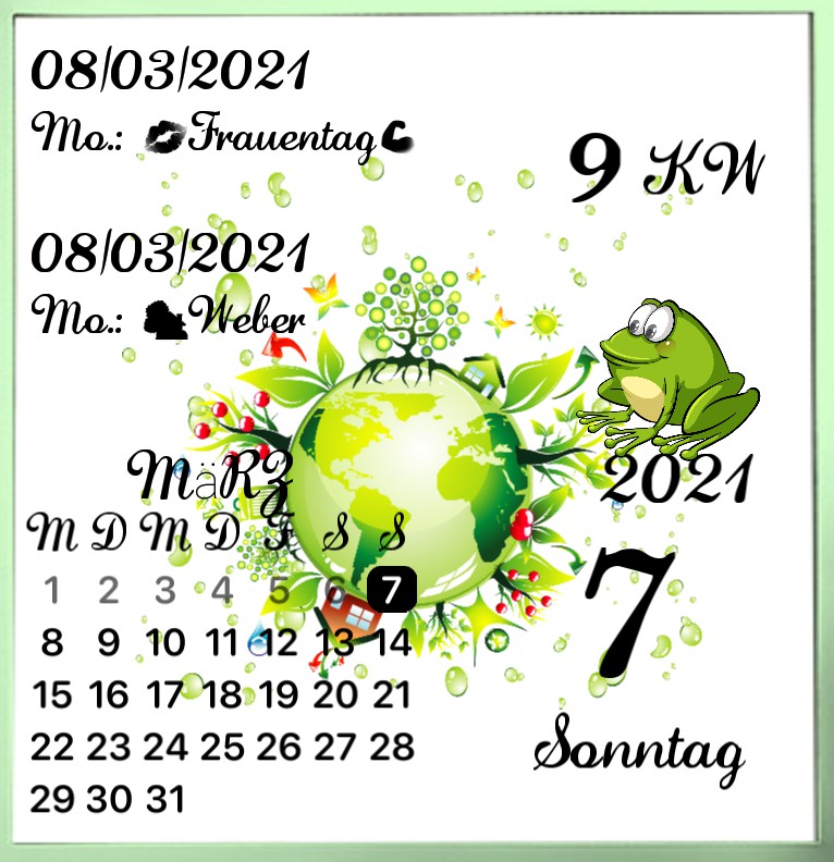 Kalender gross Serie Greenworld 