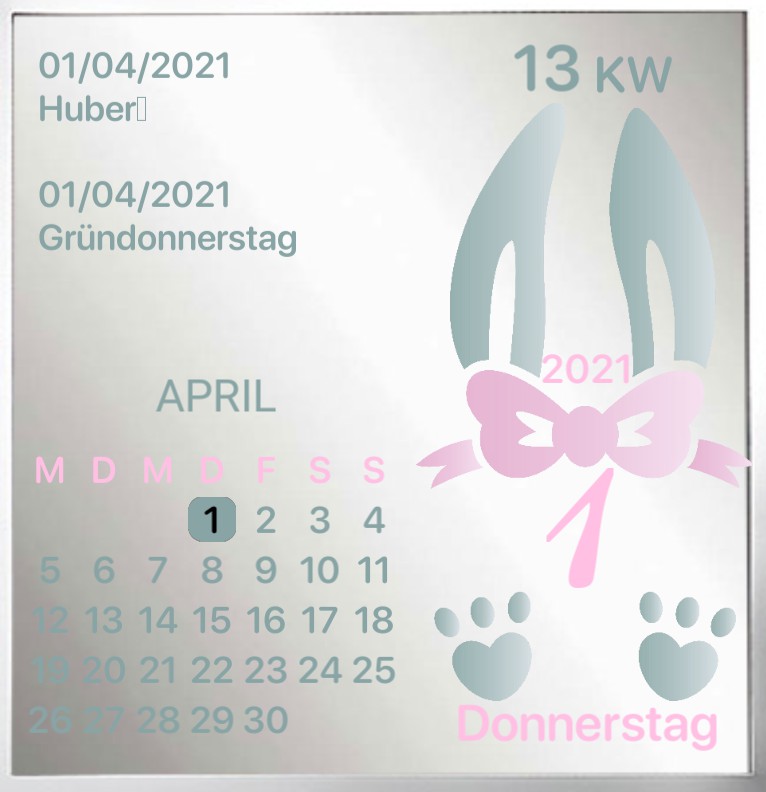 Kalender gross Serie Ostern Hase