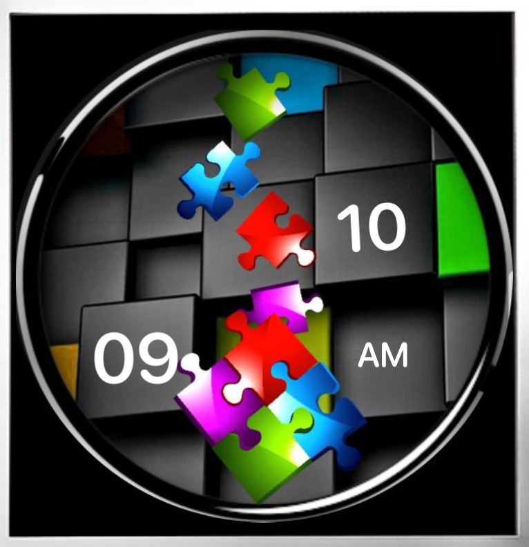 Clock Farben Puzzle 