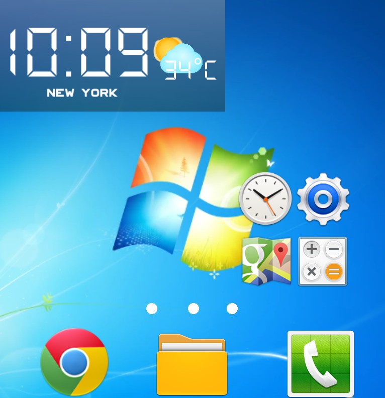 frutiger aero homescreen
