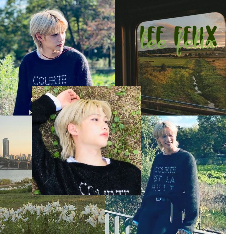 lee felix green aesthetic