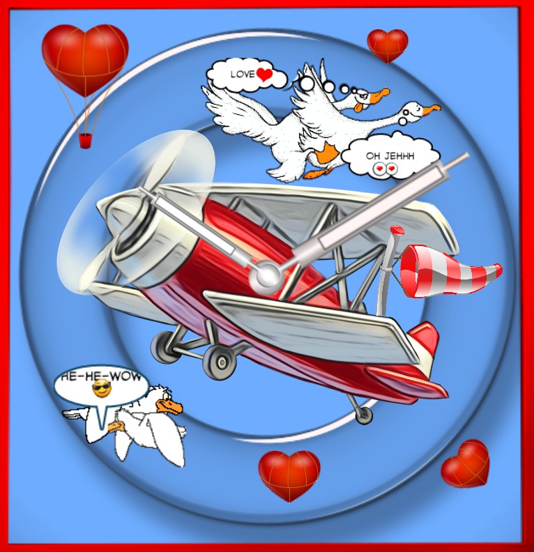 Clock Loveairline 
