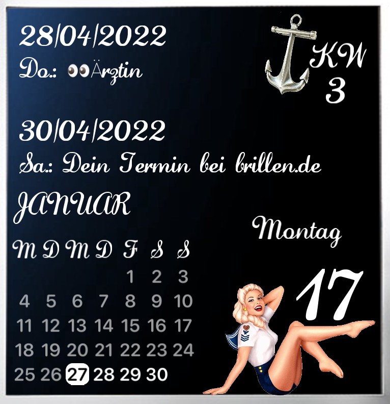 Kalender Seemannsbraut Luxus  1 Copy