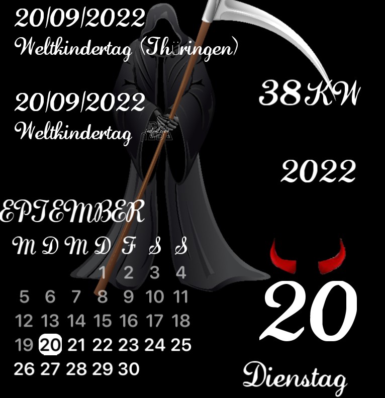 Kalender gross Halloween Dim 