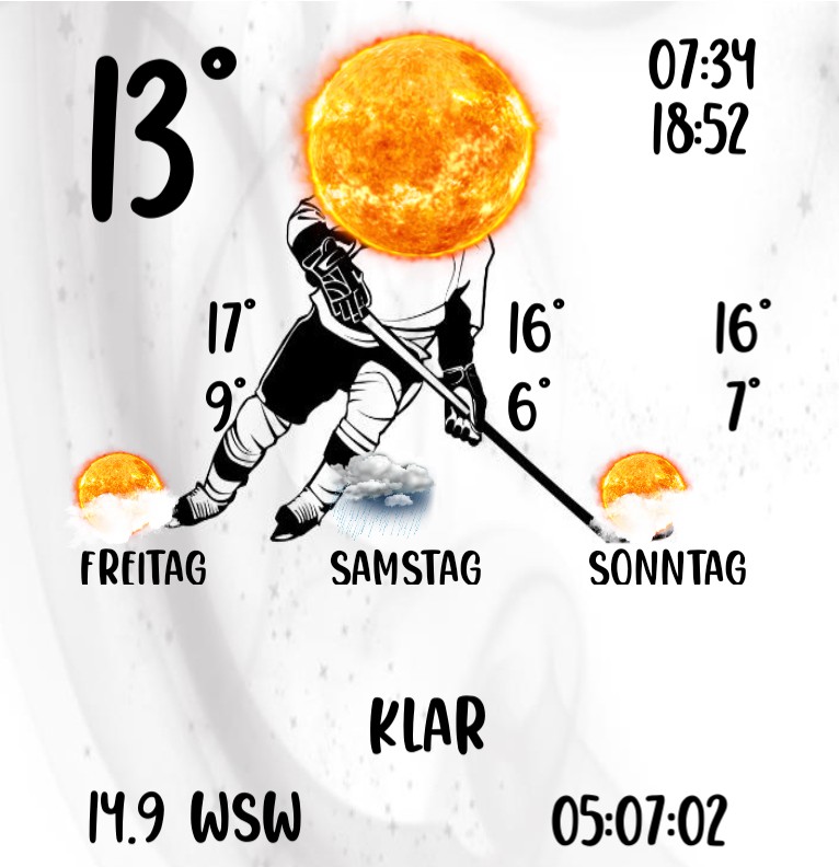 Widget Wetter Eishockey BlackWhite