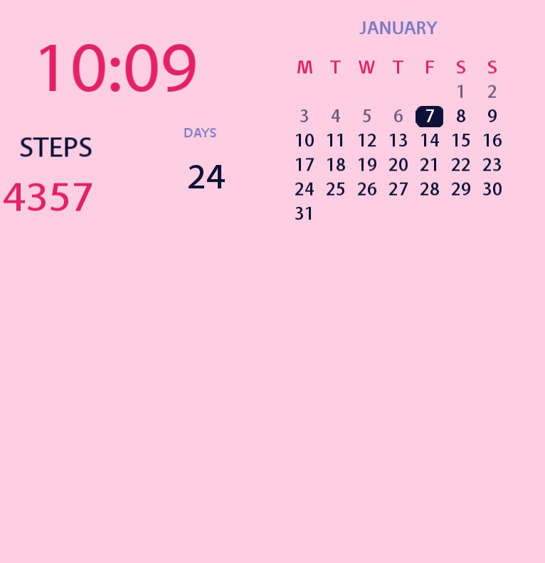 pink widget
