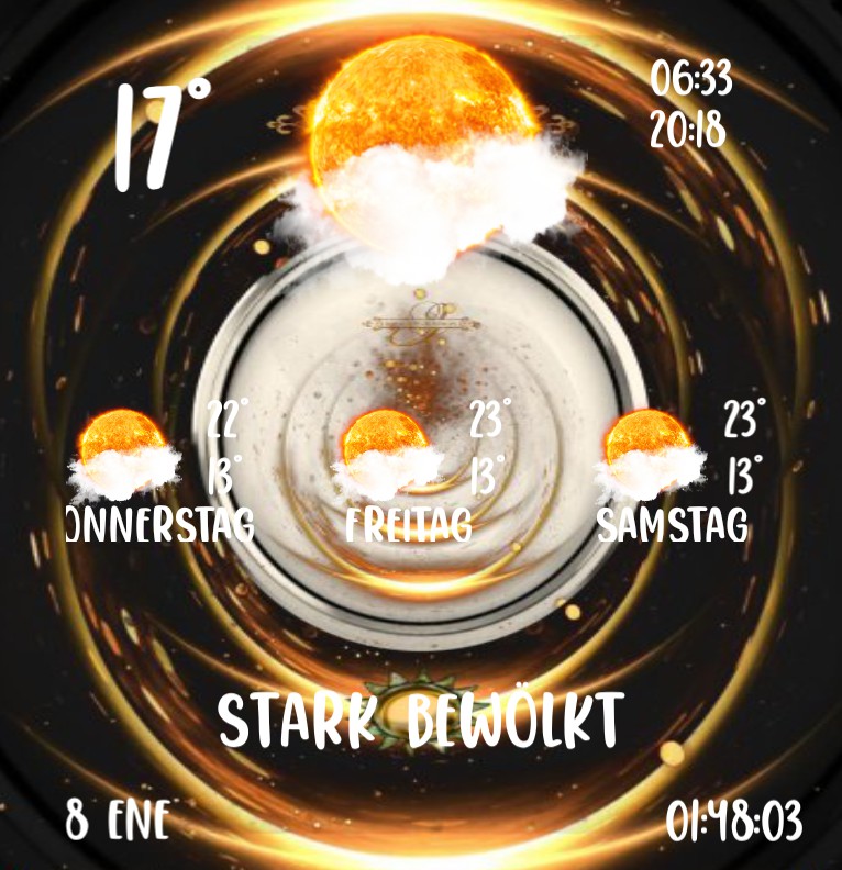 Widget Wetter Summer Night Day 