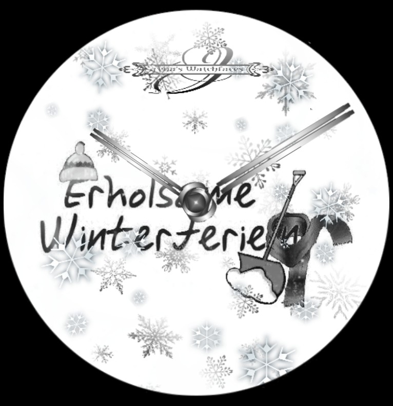 Clock Winterferien 
