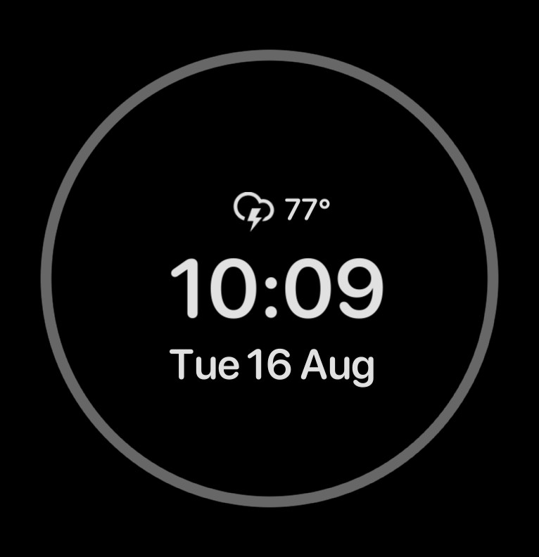 Circular battery + time + weather Copy