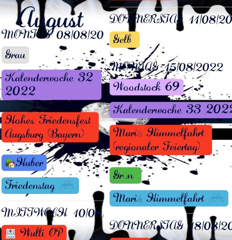 Agenda Farbtropfen 