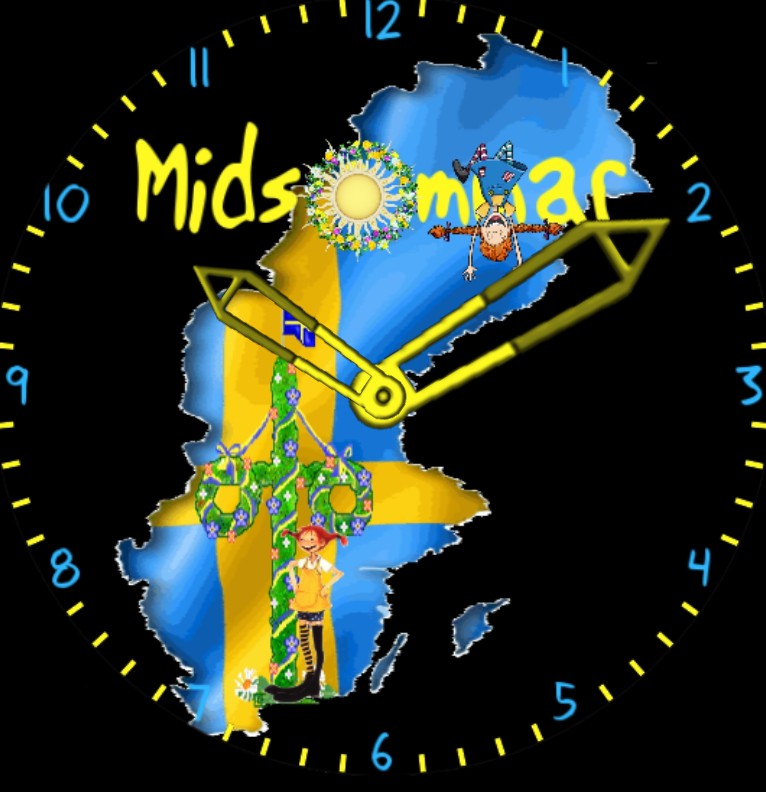 Clock Midsommar Schweden 