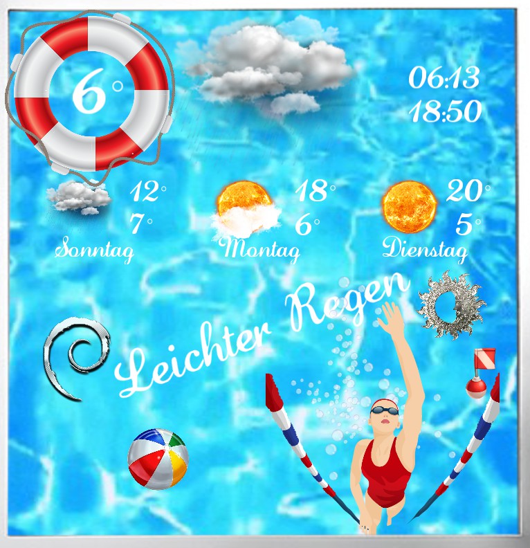 Widget Wetter Pool