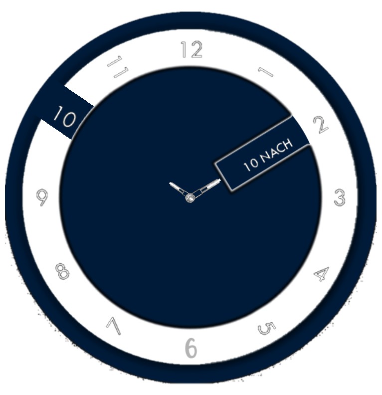 Clock BlueDeal 