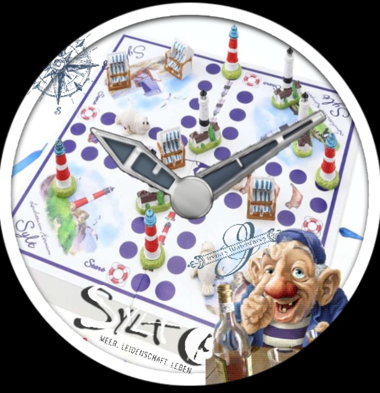 Clock Mensch aergere dich nicht SYLT 