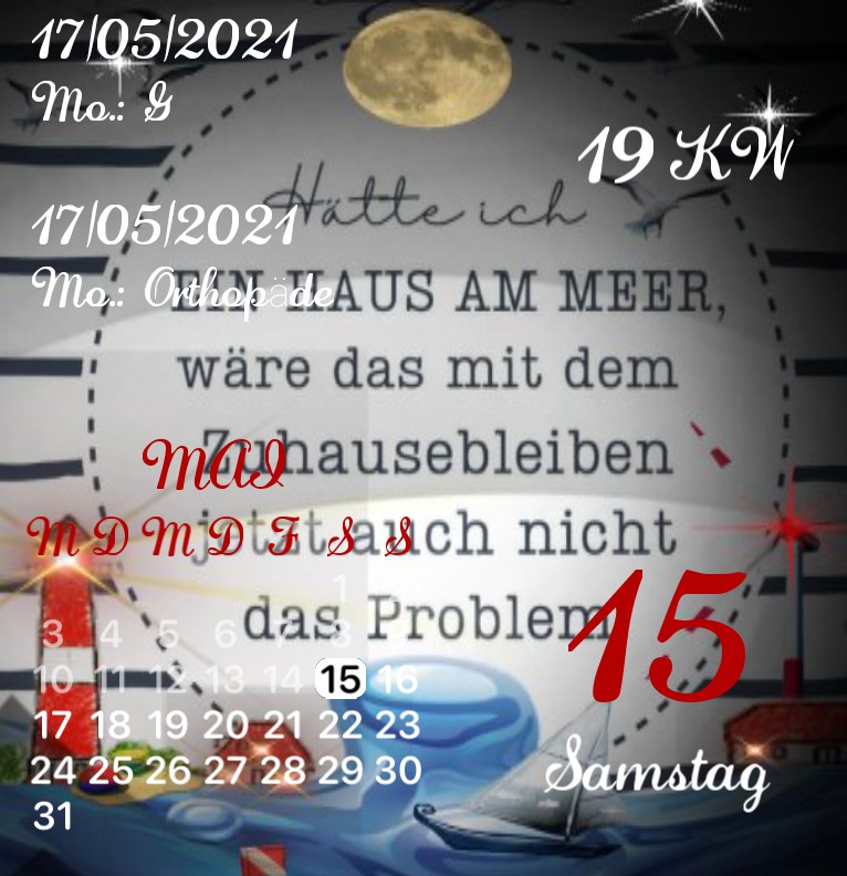 Kalender Kuestenkind 4 Nacht