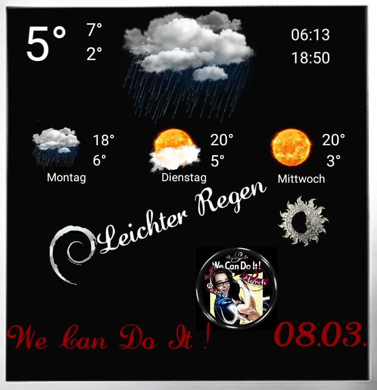 Widget Wetter Frauentag 