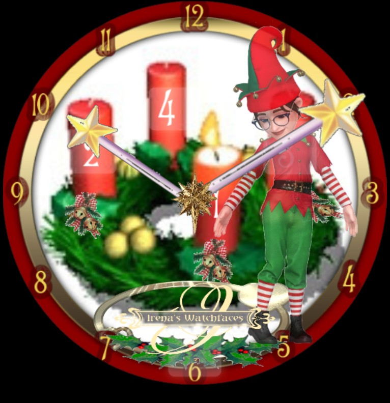 Clock Adventskranz 1