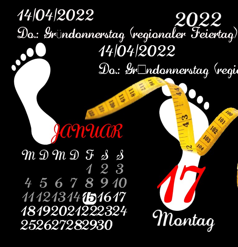 Kalender Serie Waage 