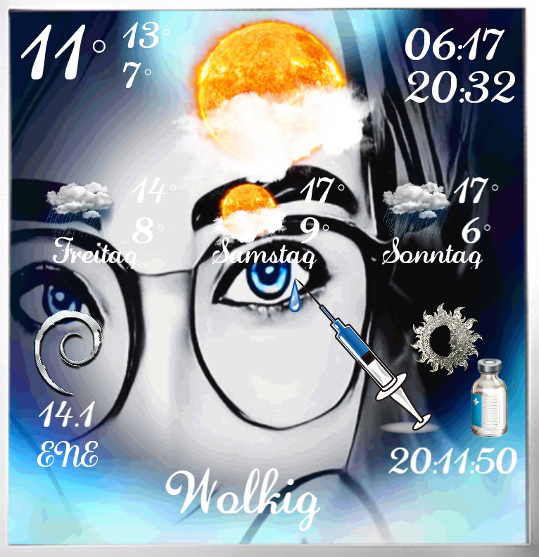 Widget Wetter AMD  BLUE 