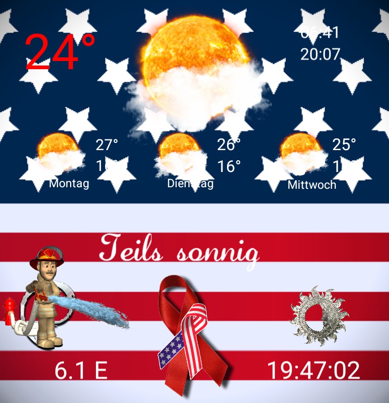Widget Wetter Amerika never forget 