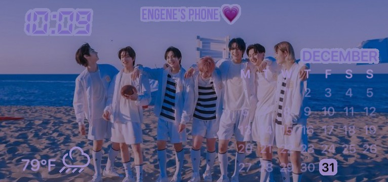 Enhypen callendar widget