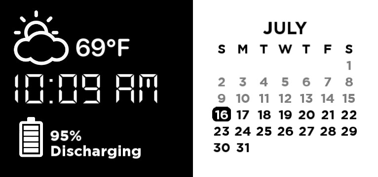 calendar widget brown/white Copy
