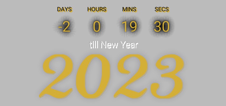 New year countdown 