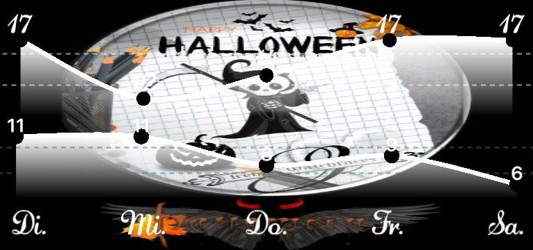 Wetterkurve Halloween Notizen