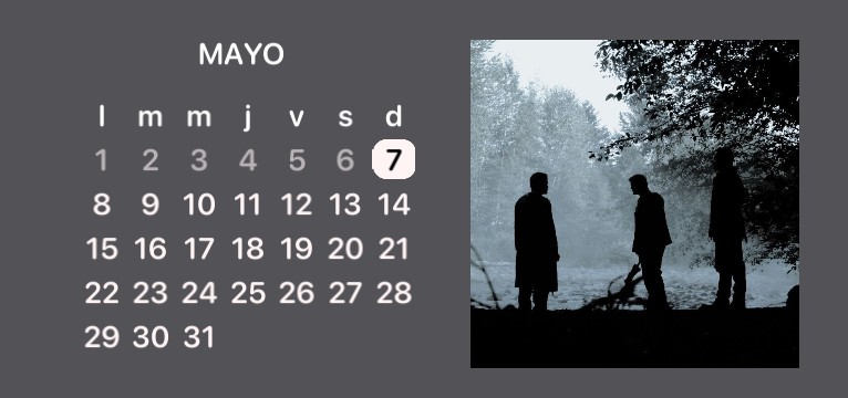 Supernatural calendar grey