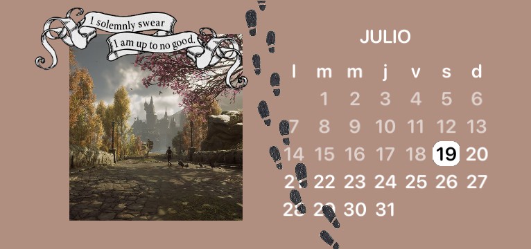 summer calendar Harry Potter 