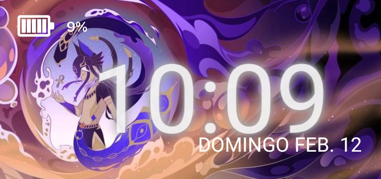 90s Anime Time Date Widget Copy