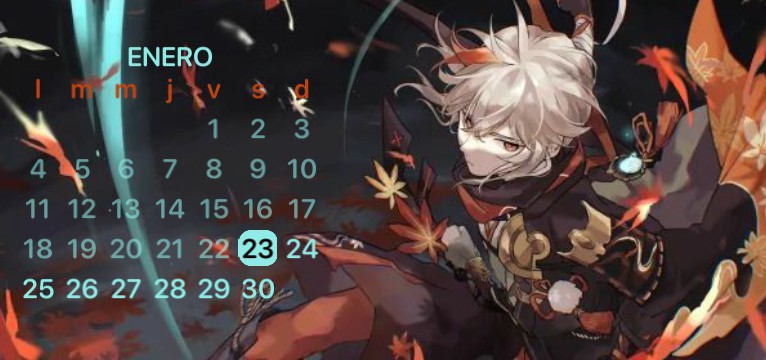Kazuha Calendar